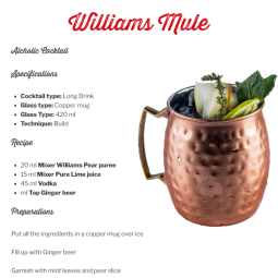 Concentrate Puree Williams Pear (1L) - Mixer