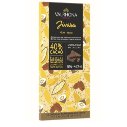 Jivara Caramelized Pecan 40% Milk Chocolate (120G) - Valrhona