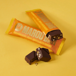 Dark Chocolate 65% Peanuts, Ginger & Salted Caramel (35G) - Marou