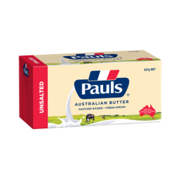 Butter Unsalted (227g) - Pauls