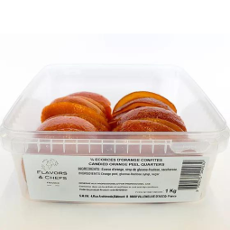 Candied Orange Peel Quarters (1kg) - Flavors & Chefs