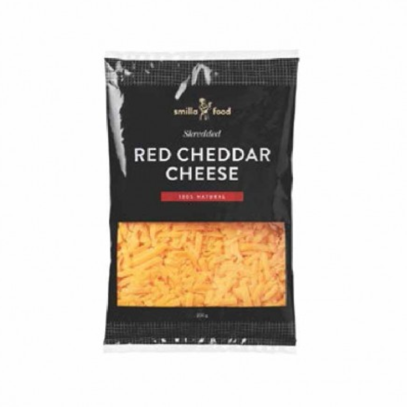 Shredded Red Cheddar Cheese (200G) - Smilla