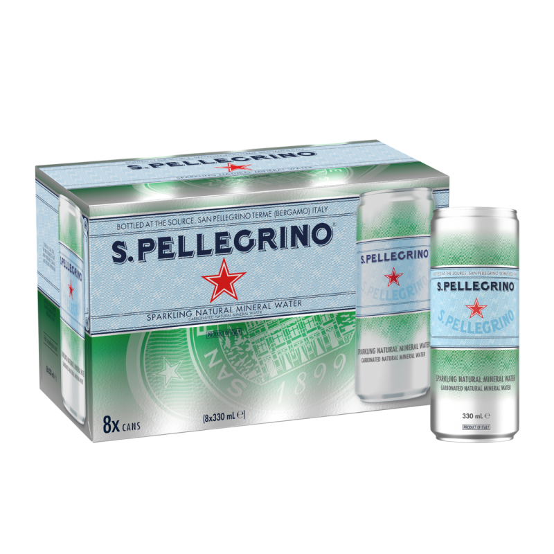 San Pellegrino Sparklin Can (330Ml) - C24 - San Pellegrino