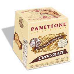 Panettone Chocolate Chip Cardbox (500g)- Chiostro Di Saronno