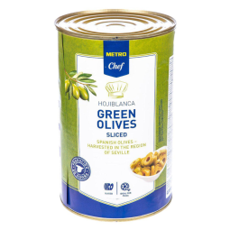 Green Sliced Olives (4kg) – Metro Chef
