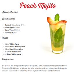 Concentrate Puree Peach (1L) - Mixer